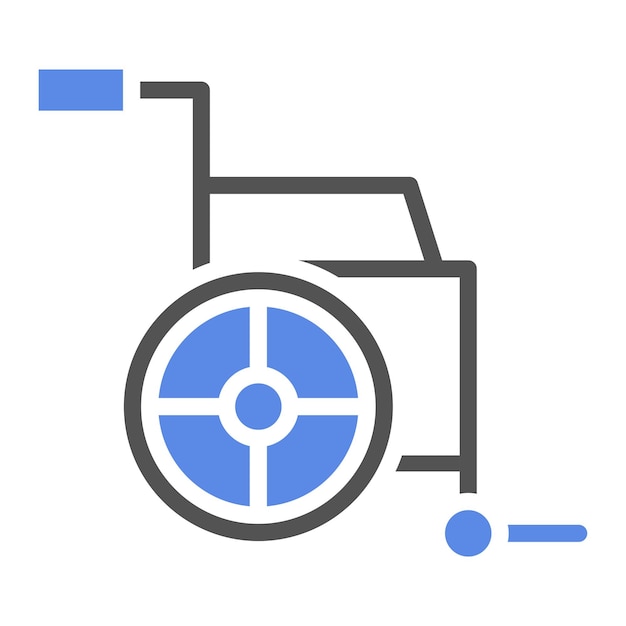 Vector vector design wheelchair icon style