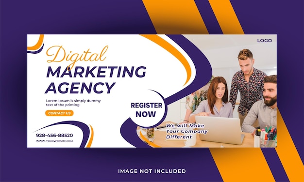 Vector Digital Marketing Agency Banner design