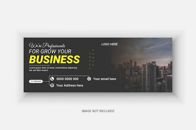 Vector vector digital marketing corporate social media facebook cover template