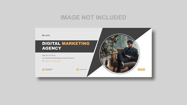 Vector digital marketing facebook cover social media post and banner template