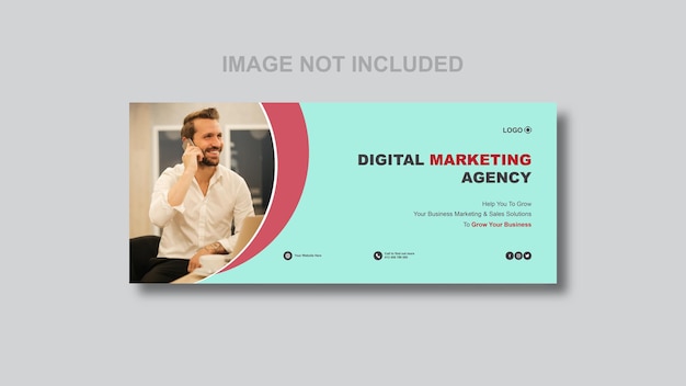 vector digital marketing facebook cover social media post and banner template