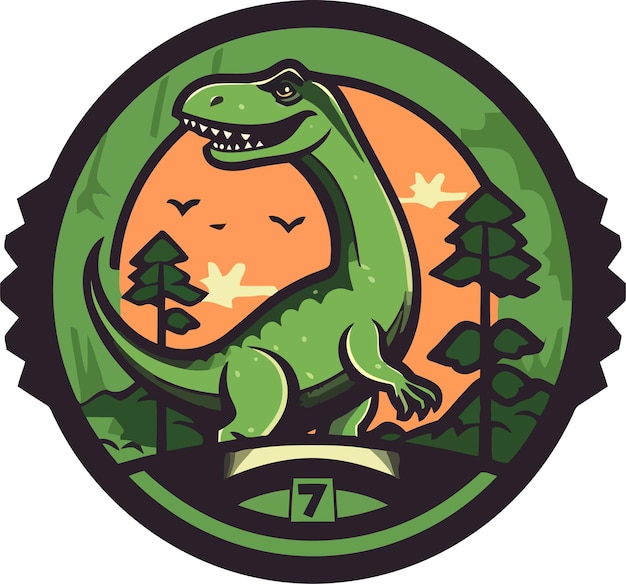 Vector dinosaur tshirt design