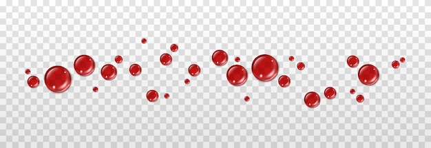 Vector drops of red blood drops Drops of blood PNG red paint or blood on the surface