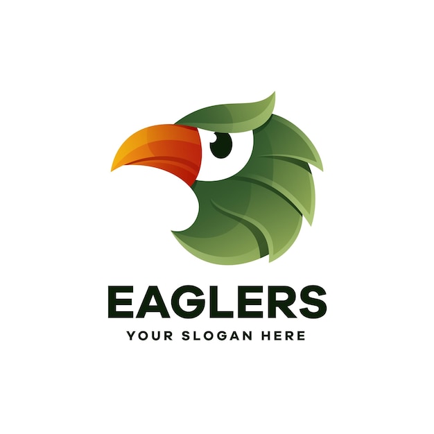 Vector Eagle Illustration Gradient Logo