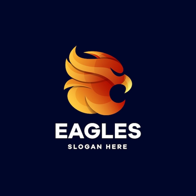 Vector Eagle Illustration Gradient Logo