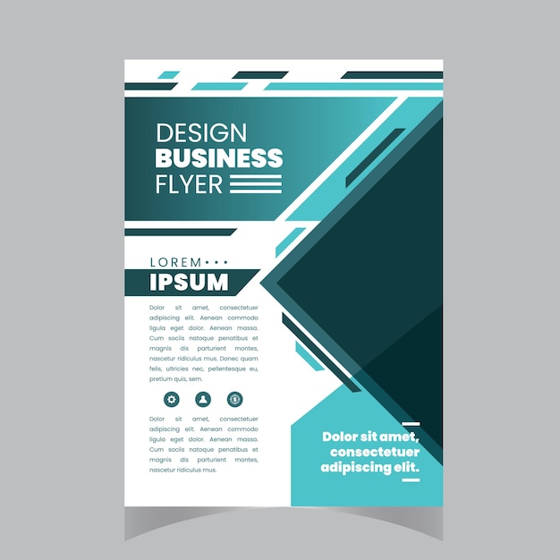 Vector eco flyer poster brochure magazine cover template Modern green leaf environment design