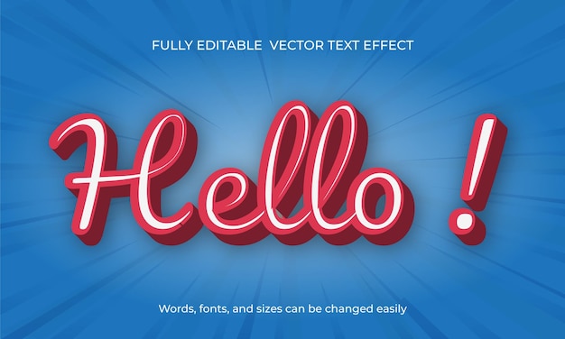 vector editable text effect title or 3d  title text style font effect