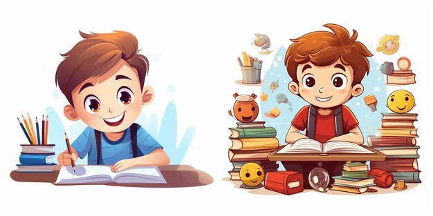 vector education illustration student study school book design concept icon learn backgro