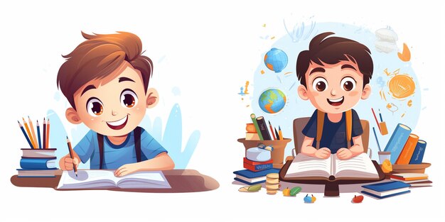 vector education illustration student study school book design concept icon learn backgro