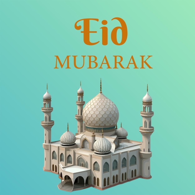 Vector Eid Al Adha Mubarak Islamic greeting card social media banner template