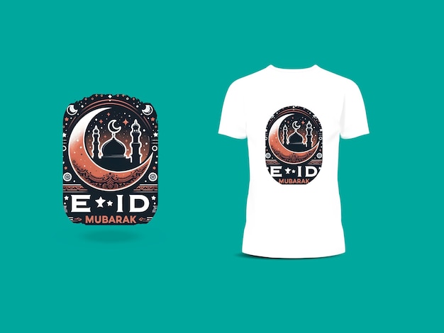 Vector Eid Mubarak T shirt design