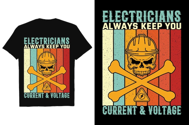 Vector electrician quotes t shirt design Electrician Graphic Tshirt Design Electrician Vector shirt