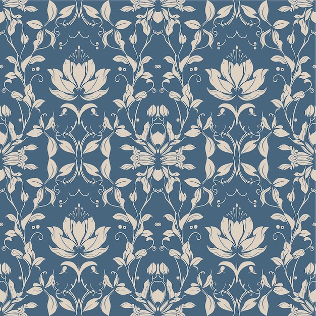 Vector vector elegant floral seamless background