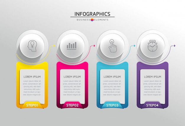 Vector elements for infographic.