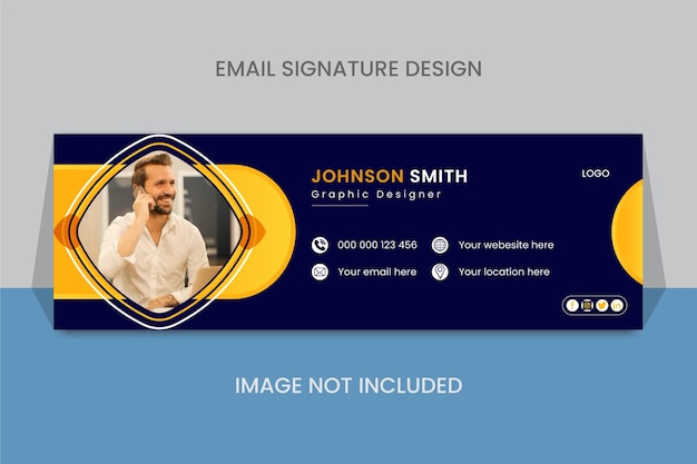 vector email signature plan and expert facebook standard layout