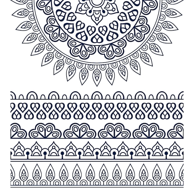 Vector ethnic mandala