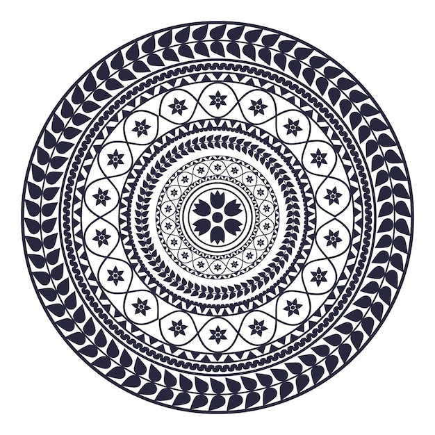 Vector ethnic style mandala pattern Luxury ornamental mandala design background