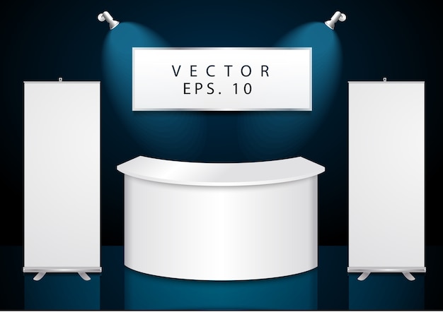 Vector exhibition stand design