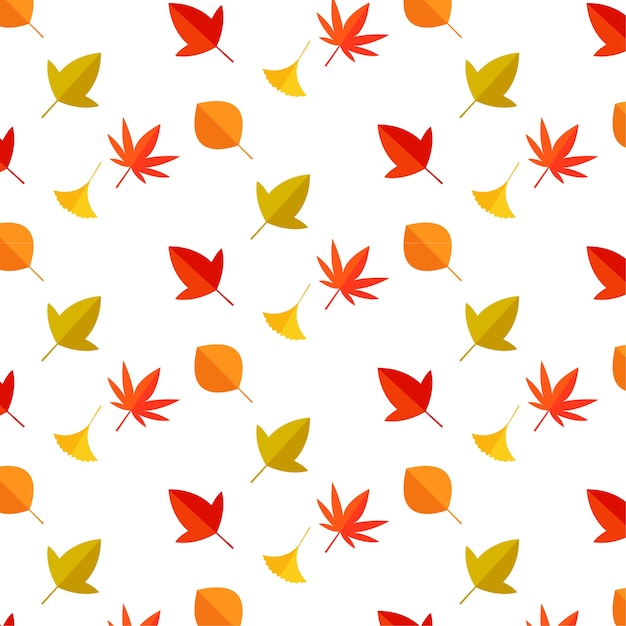 Vector falling autumn leaves.