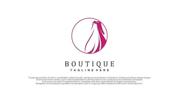 Vector fashion boutique and store logo label emblem Premium Vector