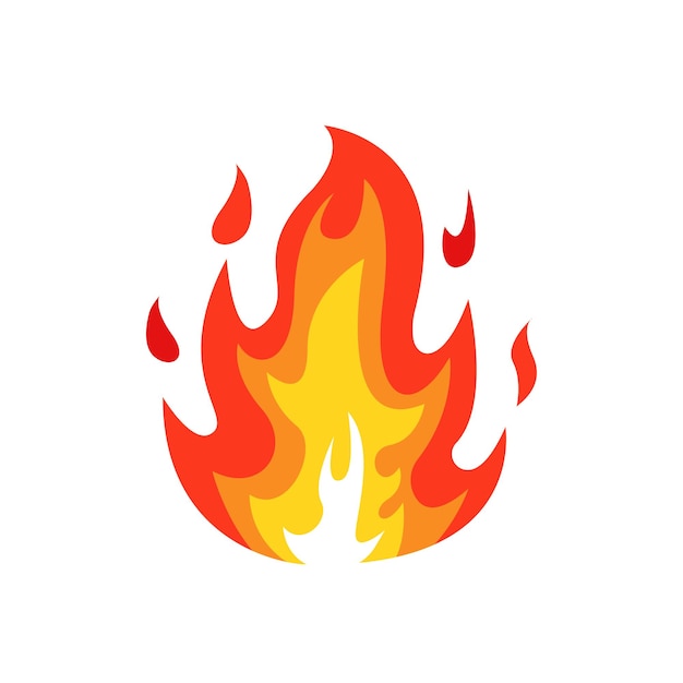 Vector fire flame illustration