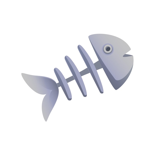 Vector fish bone icon vector design