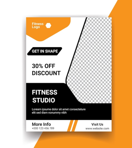 Vector Fitness social media banner template