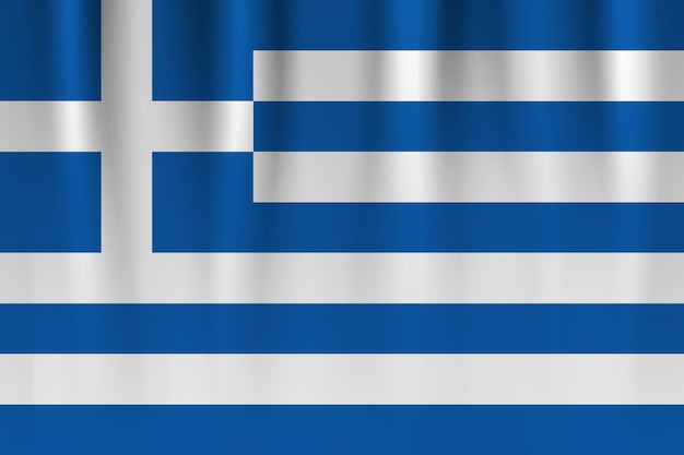 Vector flag of Greece Greece waving flag background