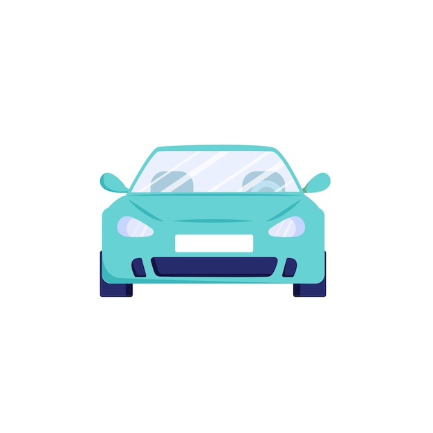 Vector flat cartoon car vehicle isolated on empty background-travel,transportation,auto industry concept,web site banner ad design