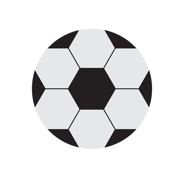 Vector flat football ball