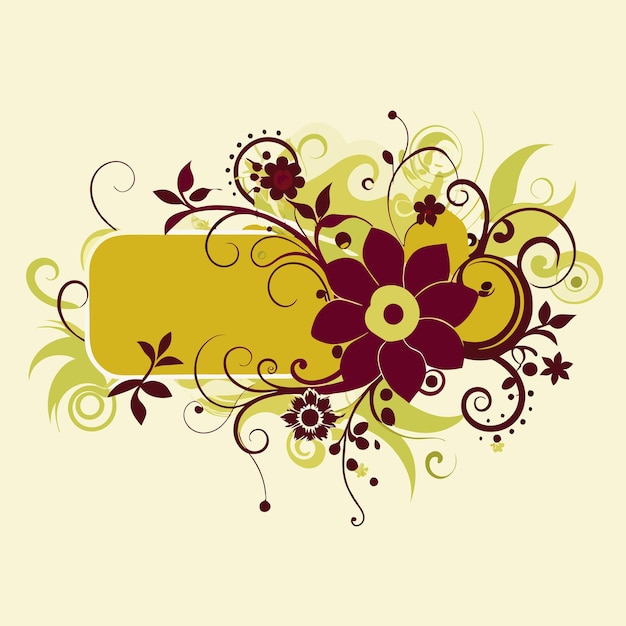 Vector floral background design 41