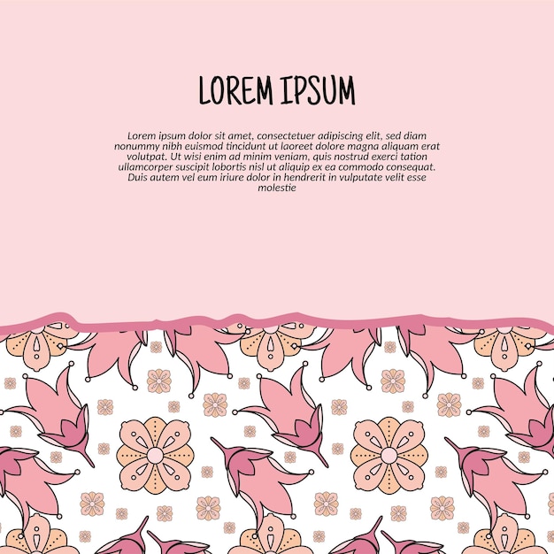 Vector floral seamless pattern background Vector illustration background able to resize