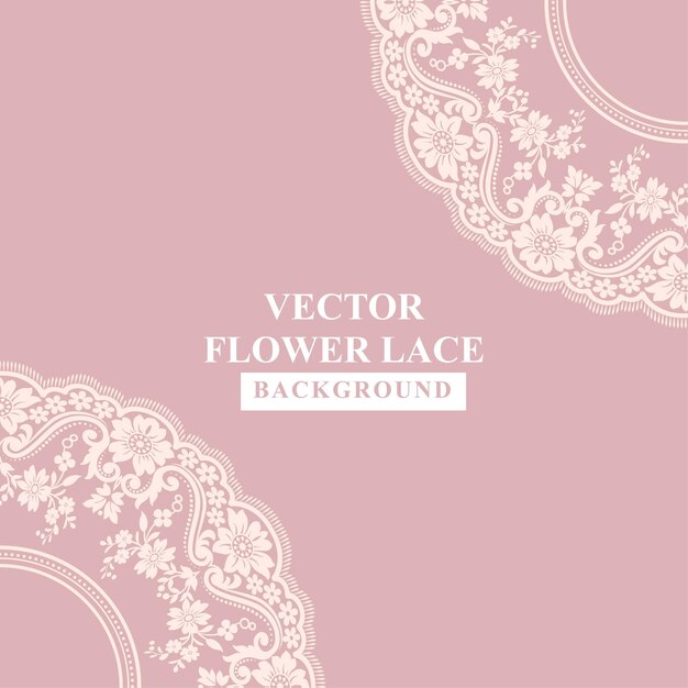 Vector vector flower lace illustrator background