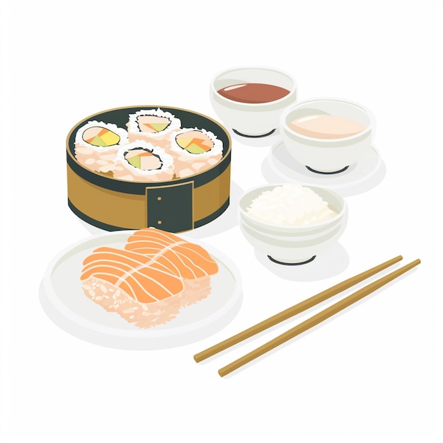 vector food chinese illustration asian restaurant design isolated dinner symbol icon meal