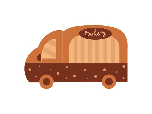 vector Food Truck For Small Business Cartoon Illustration