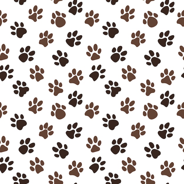 Vector Footprints concept creative seamless pattern