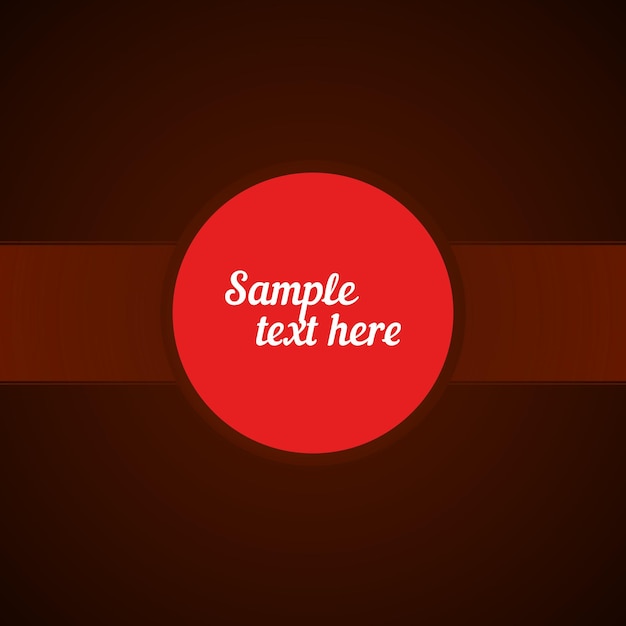 Vector Frame with red circle for copy