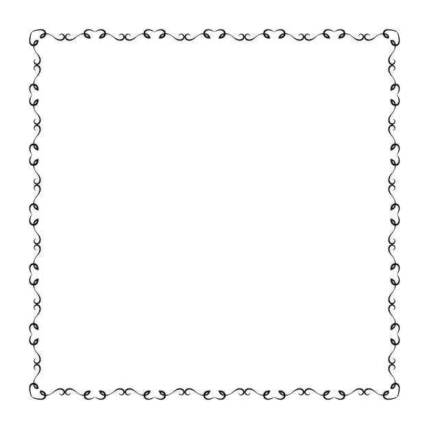 vector frames black on a white background