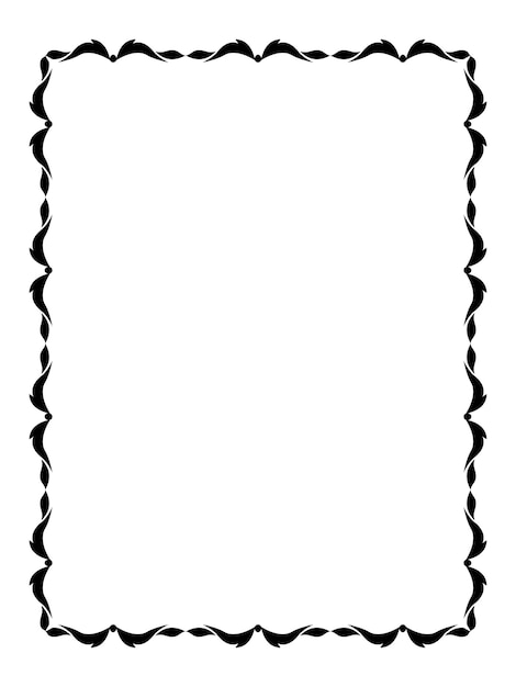 vector frames black on a white background