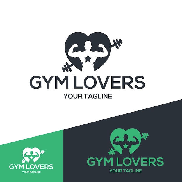 Vector free Logo Design for a gym lover