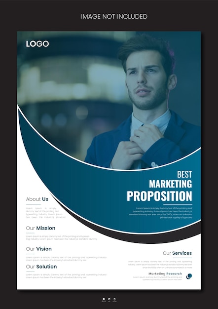 Vector free vector modern digital marketing agency flyer template