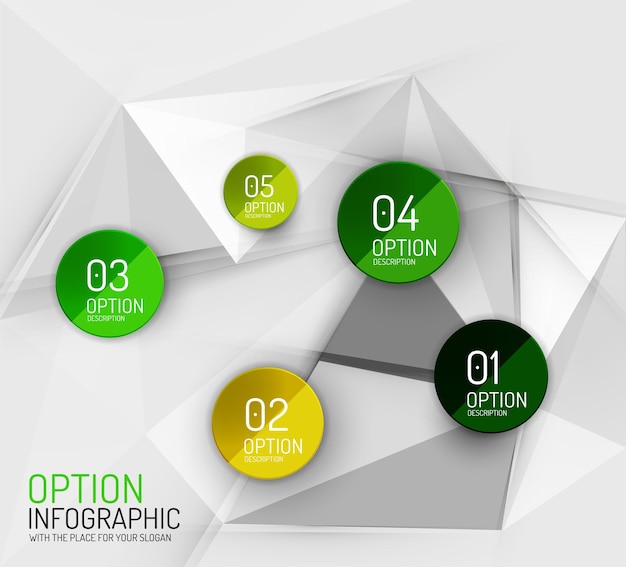 Vector fresh business abstract infographics template