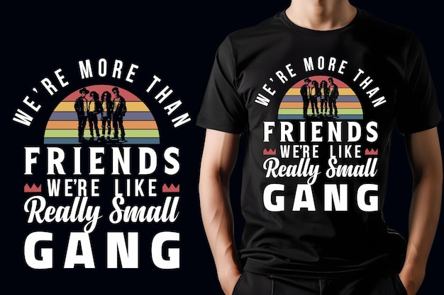 vector Friendship day t shirt design