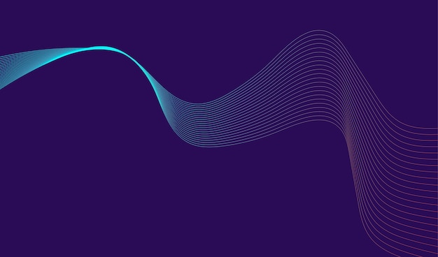 Vector full color wave style background