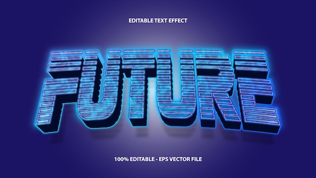 Vector Future Editable Text Style Effect