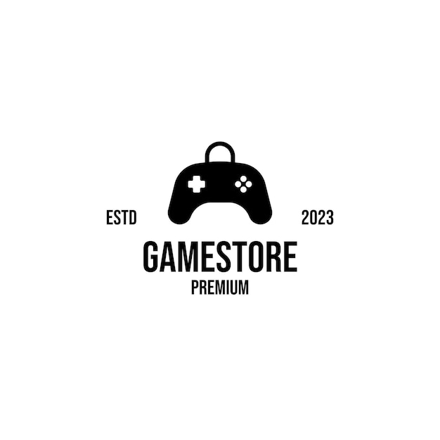 Vector game store logo design illustration idea