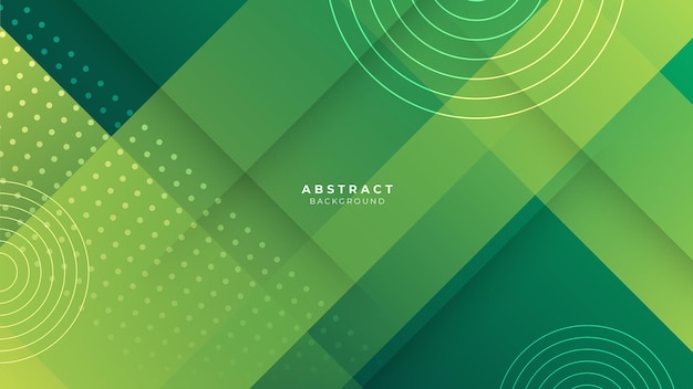 vector geometric abstract green and yellow background