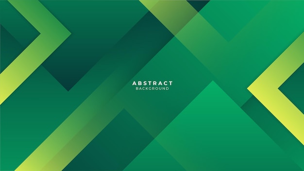 vector geometric abstract green and yellow background