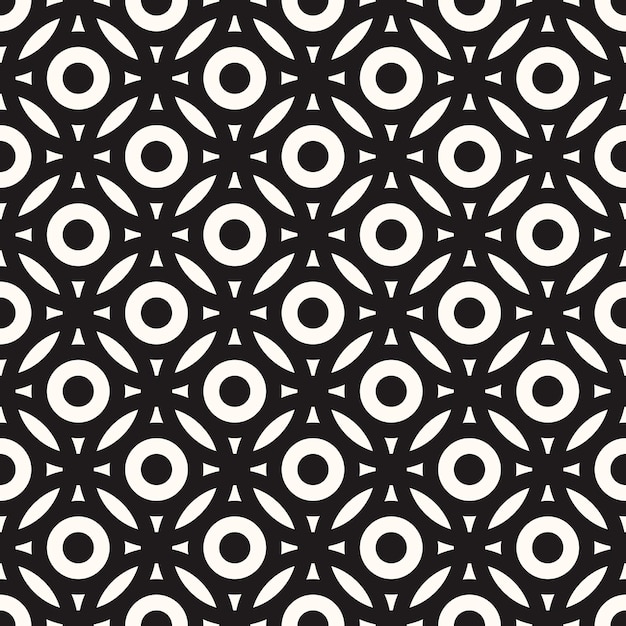 Vector Geometric Abstract Seamless Monochrome Pattern Texture Background