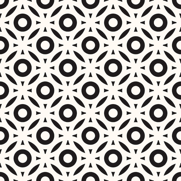 Vector Geometric Abstract Seamless Monochrome Pattern Texture Background